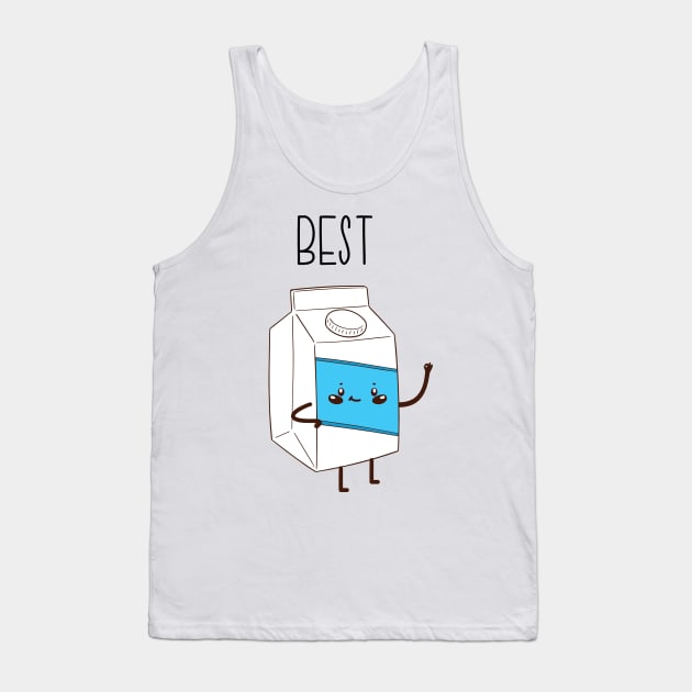 Best Friends Cookie & Milk BFF Matching Tank Top by LotusTee